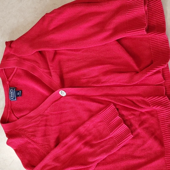 Chaps by Ralph Lauren women's one-button front closure cardigan.  Size large. - Picture 6 of 6